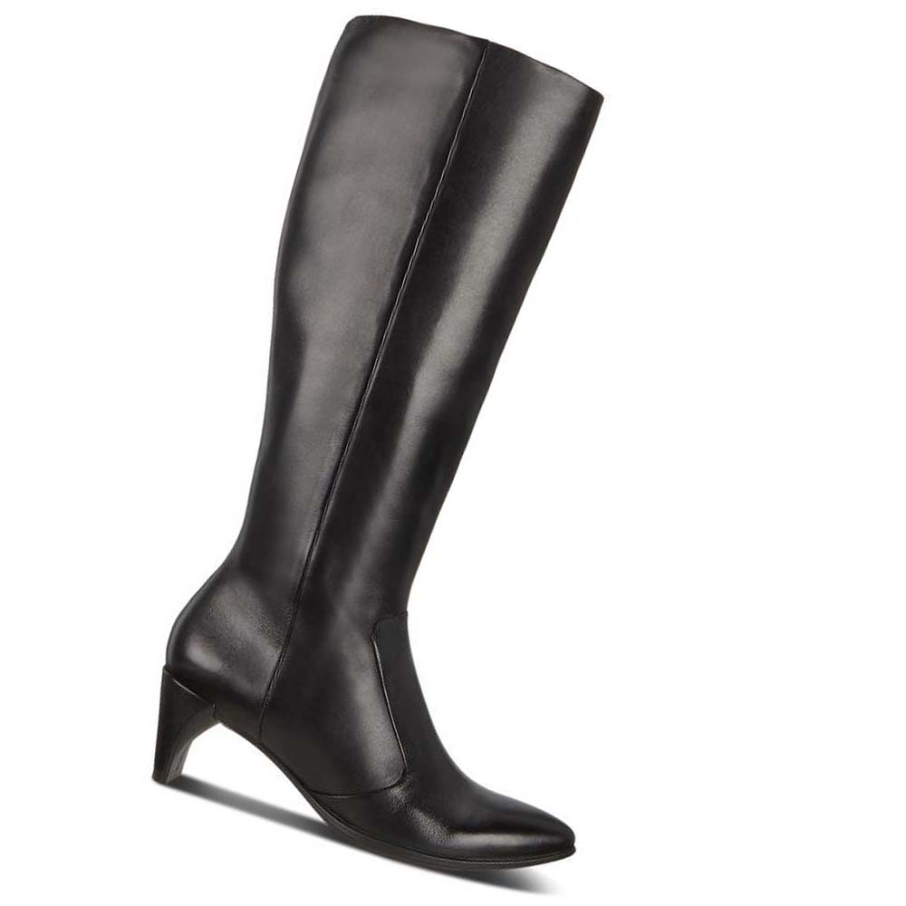 Női Ecco Shape 45 High-cut Pointy Sleek 2.0 Csizma Fekete | HU 32UZG